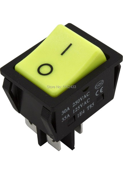 KCD4-201-3 Delikli 30 x 22 mm 30A 4 Pin On - Off Tekne Basmalı Anahtar Kcd4 Serisi Güç Anahtarı (Yurt Dışından) fiyatları