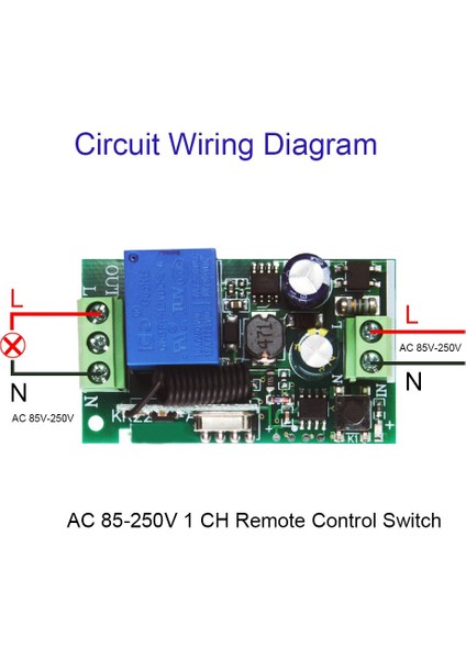 Rubrum 433 Mhz 86 Duvar Paneli Kablosuz Uzaktan Kumanda Anahtarı 1 2 3 Düğme Rf Alıcı Yatak Odası Tavan Işık Lambası (Yurt Dışından) modelleri