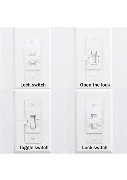 Twexqny 2 Parça Işık Anahtarı Koruyucu Kapak Çocuk Emniyet Anahtarı Yanlışlıkla Açılmayı Veya Kapanmayı Önlemek Için Kilit (Yurt Dışından) modelleri