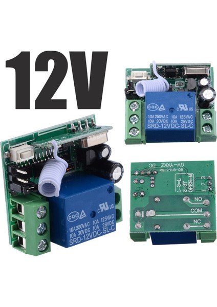 Dıy Kablosuz Röle Uzaktan Kumanda Anahtarı Alıcı Işık Garaj Kapısı Açıcı Anahtarları Dc 12 V (Yurt Dışından)