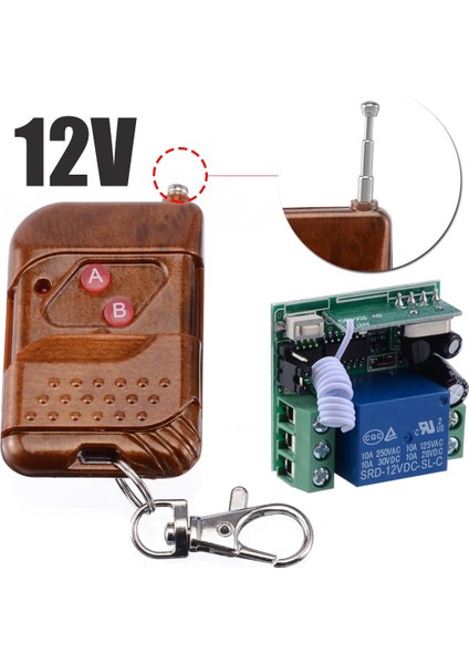 Dıy Kablosuz Röle Uzaktan Kumanda Anahtarı Alıcı Işık Garaj Kapısı Açıcı Anahtarları Dc 12 V (Yurt Dışından) fiyatları