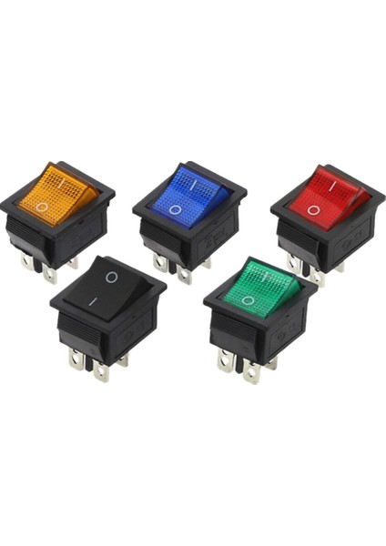 Adet Kcd4 Rocker Anahtarı Güç Anahtarı Kendinden Kilitli 2 Pozisyon 4 Pinli Işık 15A 250VAC/20A 125VAC 32*25MM (Yurt Dışından) fiyatları