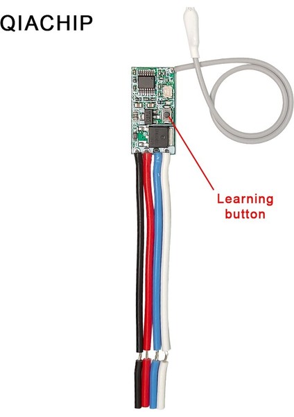 Qıachıp 433MHZ 3.6V 12V 24V 1ch Kablosuz Uzaktan Kumanda Anahtarı Rf Alıcı Denetleyici LED Işık 86 Duvar Paneli (Yurt Dışından)