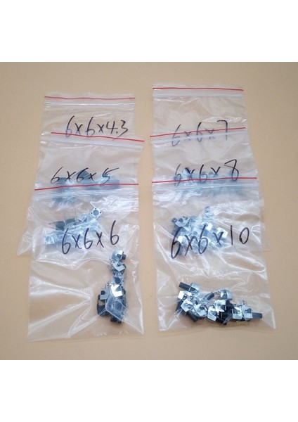 Değer 70 Adet 6X6X4.3/5/6/7/8/9/10MM Yatay Inceliğini Anahtarı Dokunsal Basmalı Düğme Anahtarı Kiti Setleri Standı ile Anahtarı (Yurt Dışından)