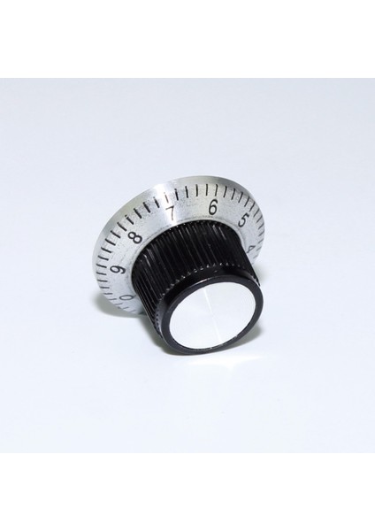 6 Adet Gitar Döner Anahtar Topuzu Tırtıllı Fan Kontrol Pedalı Ses Dönüm 6.35MM Mil Delik Çapı Delta ve Numaralı Işaret (Yurt Dışından) modelleri