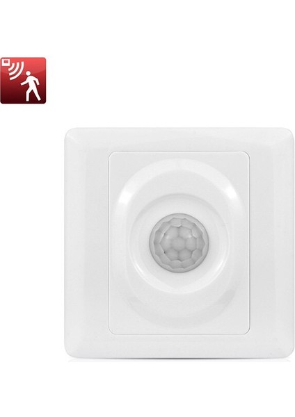 Pır Hareket Sensörü Anahtarı Ac 110 V-240 V Gömme Kızılötesi Akıllı Insan Vücudu Sensörü Duvar Anahtarı Karanlıkta Ayarlanabilir Zaman ile Çalışır (Yurt Dışından)