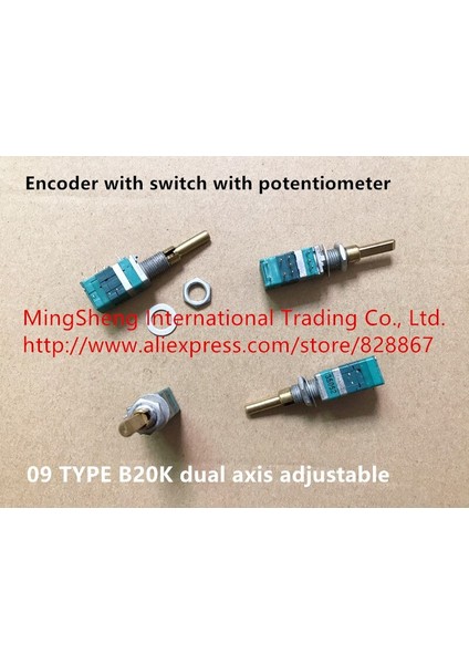 Orijinal Yeni 100% Japonya Ithalat 09 Tipi Kodlayıcı ile Potansiyometre B20K Çift Eksenli Ayarlanabilir (Yurt Dışından)