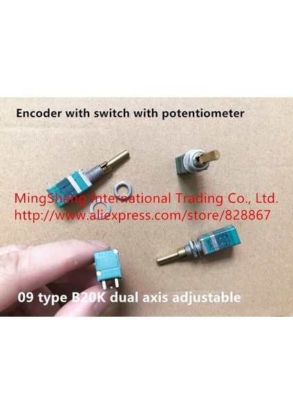 Orijinal Yeni 100% Japonya Ithalat 09 Tipi Kodlayıcı ile Potansiyometre B20K Çift Eksenli Ayarlanabilir (Yurt Dışından) fiyatları