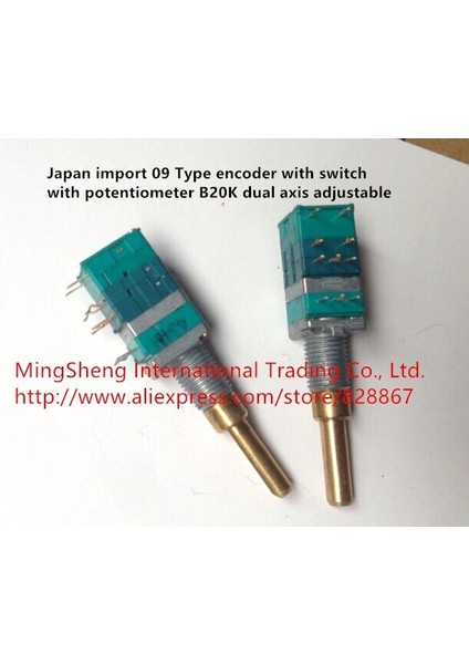 Orijinal Yeni 100% Japonya Ithalat 09 Tipi Kodlayıcı ile Potansiyometre B20K Çift Eksenli Ayarlanabilir (Yurt Dışından) modelleri
