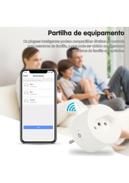 [hazır Stok] 16A Wifi Akıllı Fiş Brezilya Soket Güç Çıkışı Wifi Anahtarı Alexa Google Ev Asistanı Için Ses Kontrolü Güç Monitörü (Yurt Dışından)
