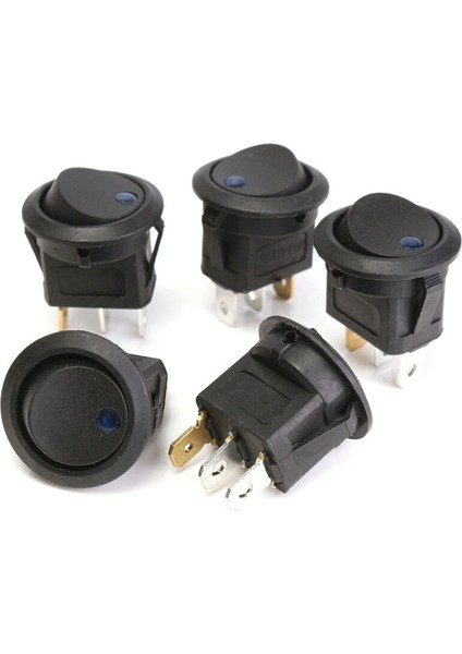 Adet Dc 12 V Siyah Rocker Anahtarı Nokta Araba Dashboard Dash Van Tekne LED Işıklı Işık Geçiş Anahtarı On/off (Yurt Dışından) fırsatları