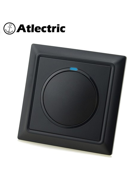 Atlectric 86 Tip 1 2 3 4 Gang 1 2 Yollu Işık Anahtarı Düğmesi On/off Retro Güç Anahtarı Plastik Pc Siyah Panel Lamba Işığı (Yurt Dışından)