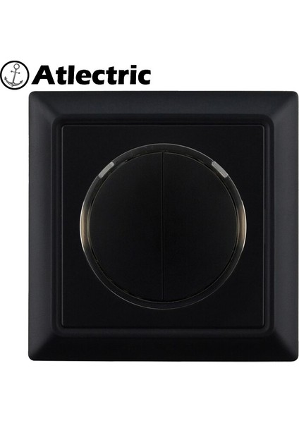 Atlectric 86 Tip 1 2 3 4 Gang 1 2 Yollu Işık Anahtarı Düğmesi On/off Retro Güç Anahtarı Plastik Pc Siyah Panel Lamba Işığı (Yurt Dışından)