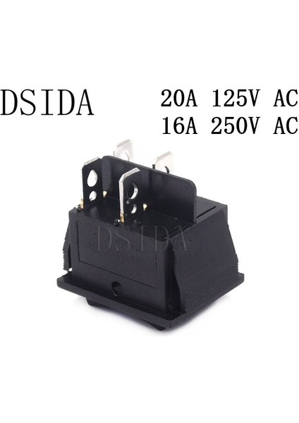 Kcd4 25*31MM Rocker Anahtarı On-Off 2 Pozisyon 4 Pin Güç Anahtarı 16A 250VAC/ 20A 125VAC Gemi Tipi Anahtarı (Yurt Dışından)
