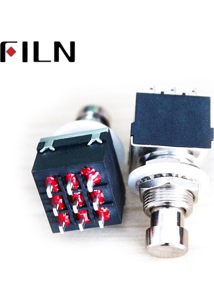 9pin 3pdt Mandallama Gitar Anahtarı Gitar Efektleri Pedal Kutusu Stomp Ayak Gerçek Bypass (Yurt Dışından) modelleri