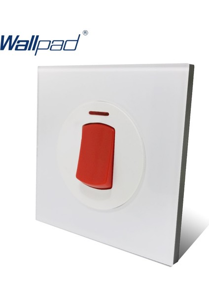 Wallpad 2019 Yeni Varış Kristal Cam Panel 20A Su Isıtıcı Basma Düğmesi Duvar Işık Anahtarı LED Göstergesi ile (Yurt Dışından) fiyatları