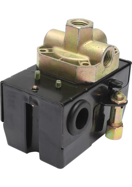 Shgo HOT-90-125PSI 4 Port 26 Amp Basınç Anahtarı Kontrol Vanası Hava Kompresörü Ağır Hizmet Tipi Siyah (Yurt Dışından) fırsatları