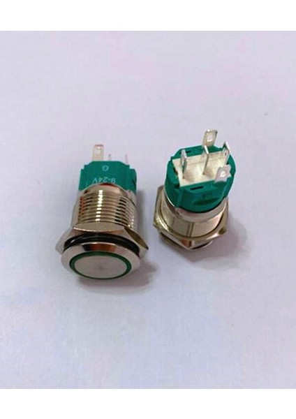 Su Geçirmez Paslanmaz Çelik Kırmızı 12V 16MM LED Güç Düğmesi Anahtarı Gümüş Anlık Tip (Yurt Dışından) fiyatları