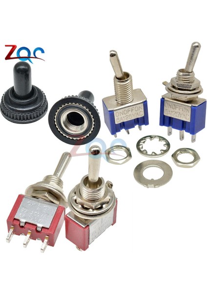 5 Adet Mini Otomatik MTS-103 Geçiş Anahtarı 3pin 3 Pozisyon Mandallama Spdt MTS103 On-Off-On 125VAC 6A/5A 250VAC 2A/3A 1/4 Inç Montaj (Yurt Dışından)