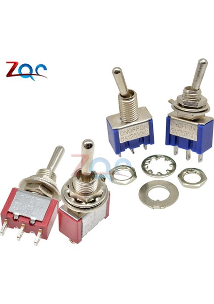 5 Adet Mini Otomatik MTS-103 Geçiş Anahtarı 3pin 3 Pozisyon Mandallama Spdt MTS103 On-Off-On 125VAC 6A/5A 250VAC 2A/3A 1/4 Inç Montaj (Yurt Dışından)