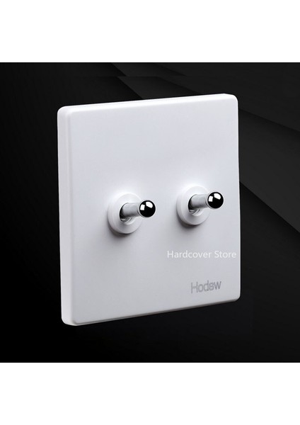 Yüksek Kalite 86 Retro Beyaz Duvar Lambası Gümüş Kolu Geçiş Anahtarı 1-4 Gang Tek Çift Kontrol 2 Yollu Işık Anahtarı 10A250V (Yurt Dışından) modelleri