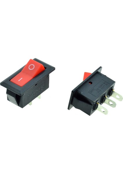 Kırmızı Düğme Araba Salıncak Tekne Anahtarı 12V 2 Pozisyon 2 Pin I/o Açık/kapalı 3 Pin Açık/açık 28X13MM Snap-In Panel Montajlı 6A 250VAC/10A 125VAC (Yurt Dışından) modelleri