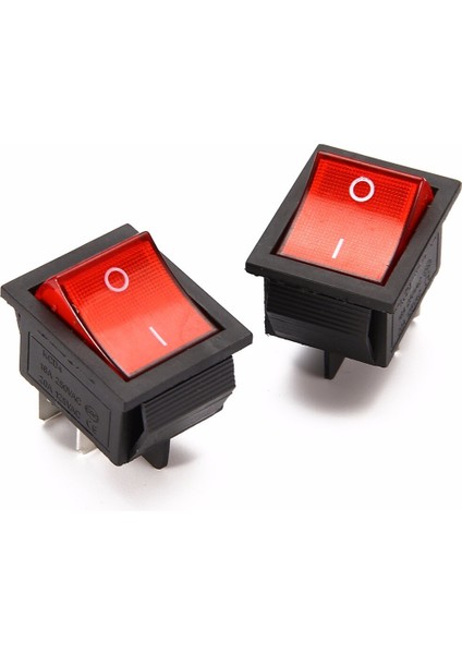 5 Adet Plastik Kırmızı Işıklı Işık Rocker Anahtarı 4 Pinli On/off 2 Pozisyon 16A/250V 20A/125V KCD4-201 Elektrikli Ekipman (Yurt Dışından) fiyatları