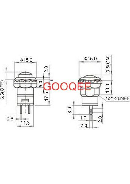 6 Adet DS-428 Kendinden Kilitli Buton Anahtarları 12MM Açma-Kapama Basmalı Düğme Anahtarı 3A 125VAC 1.5A 250VAC 6 Renkli DS428 (Yurt Dışından) modelleri