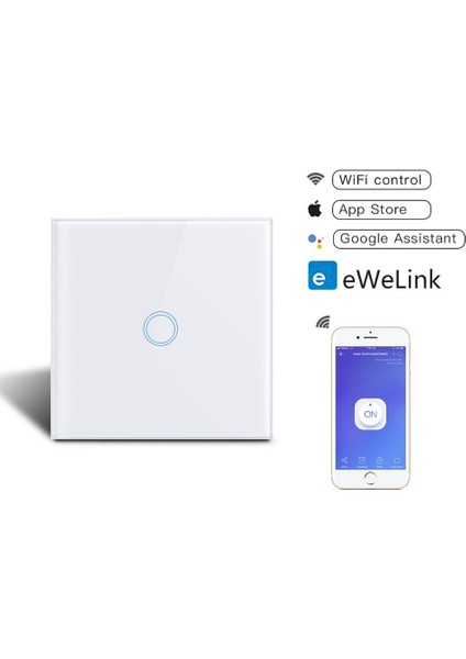 Ab Standardı Akıllı Anahtar 220 V 1/2/3 Çete Wifi Dokunmatik Duvar Işık Anahtarı Akıllı Ev Otomasyonu Modülü Wifi Kontrolü Ev Aydınlatma (Yurt Dışından)