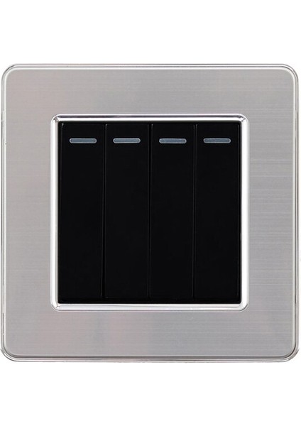 Atlectric 1 2 3 4 Gang 1 2 Yollu Işık Anahtarı On/off Düğmesi Anahtarı Duvar Kontrol Güç Anahtarı Paslanmaz Çelik Panel 86 Tipi Lamba (Yurt Dışından)