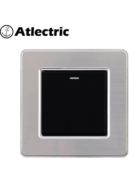 Atlectric 1 2 3 4 Gang 1 2 Yollu Işık Anahtarı On/off Düğmesi Anahtarı Duvar Kontrol Güç Anahtarı Paslanmaz Çelik Panel 86 Tipi Lamba (Yurt Dışından)