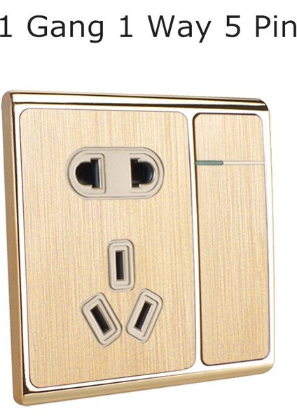 Lüks Duvar Anahtar Priz Göstergesi Otel Ev 86MM Kare Duvar Işık Paneli Anahtarı (Yurt Dışından)