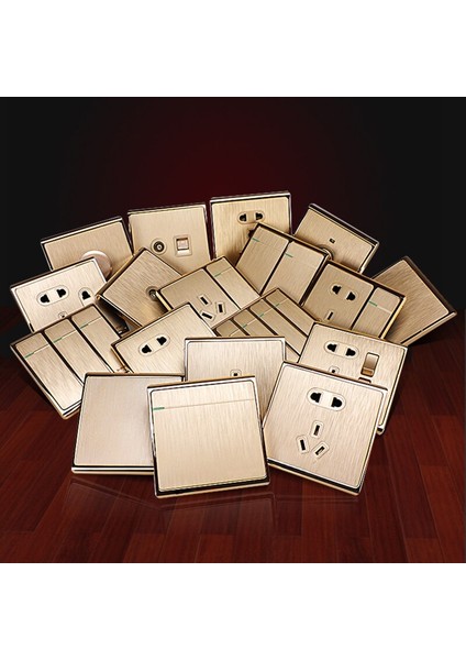 Lüks Duvar Anahtar Priz Göstergesi Otel Ev 86MM Kare Duvar Işık Paneli Anahtarı (Yurt Dışından) fırsatları