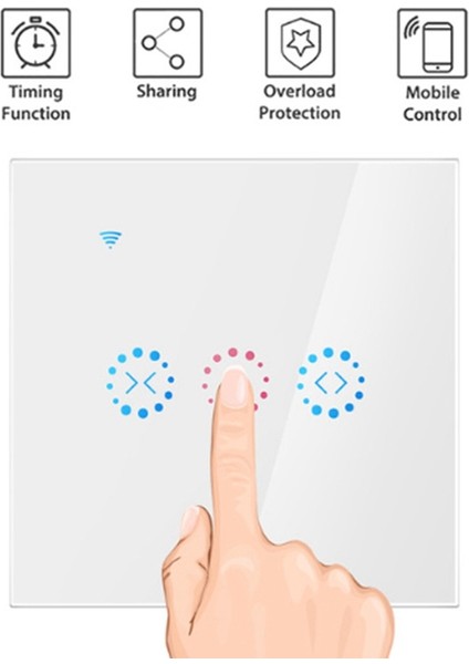 Uygulama Wifi Basın Anahtarı Panjur Anahtarı Panjur Perde Anahtarı Alexa -Beyaz (Yurt Dışından) fiyatları