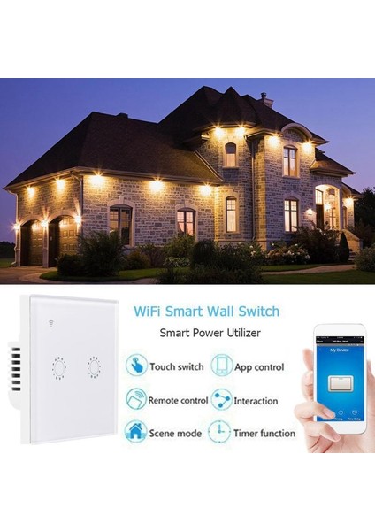 Uygulama Wifi Basın Anahtarı Panjur Anahtarı Panjur Perde Anahtarı Alexa -Beyaz (Yurt Dışından) modelleri