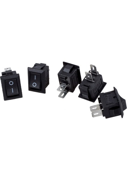 Yüksek Kalite 5 Adet/grup 2 Pin Snap-In Açık/kapalı Pozisyon Yapış Tekne Düğme Anahtarı 12 V/110 V/250 V (Yurt Dışından) fırsatları