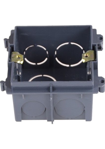 Plastik Duvar Plakası Duvara Montaj Bağlantı Kutusu Tipi 86 Anahtar Kaseti Çıkışı Duvar Anahtar Kutusu, Muhafaza Gömme Kutu Siyah Renk (Yurt Dışından)