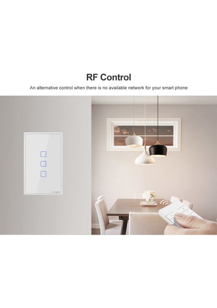Sonoff 3 Gruplu Wifi Akıllı Anahtarlar T03'E (Ab ve Ingiltere ve Abd) Yüksek Kaliteye Ayrılmıştır (Yurt Dışından) fiyatları
