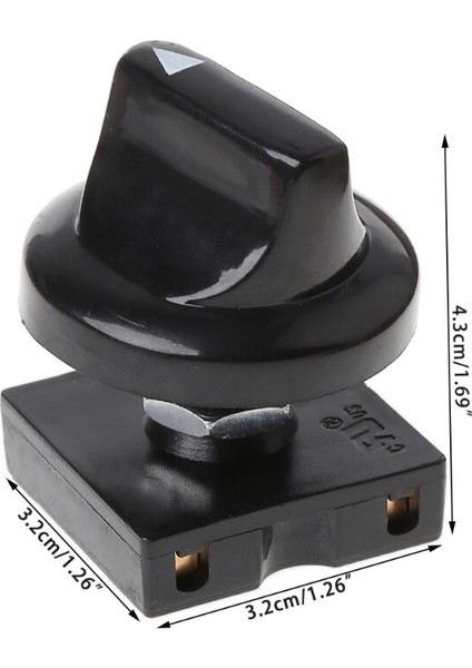 Yeni 4 Pozisyonlu 3 Hızlı Fan Seçici Döner Anahtar Regülatörü, Düğmeli 13AMP 120V-250V (Yurt Dışından) fırsatları