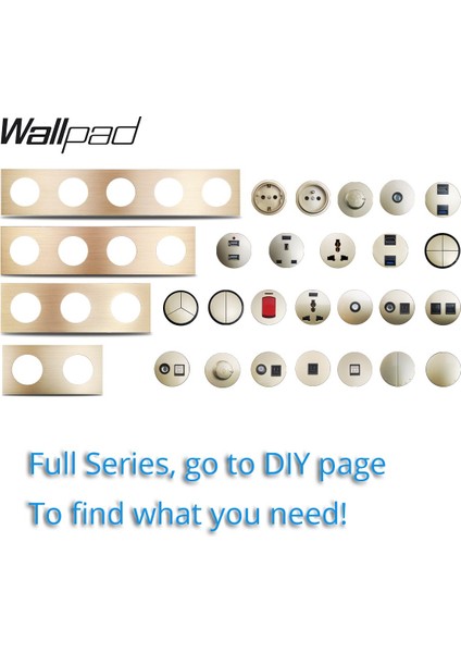 Wallpad L6 Tek Dimmer Anahtarı Parlaklık Kontrolü 500W Fırçalanmış Saten Alüminyum Plaka, LED Için Değil (Yurt Dışından) indirimleri