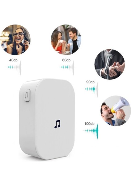 M2D Ev Güvenlik 100DB 300M Uzaktan Kumanda Kablosuz Görüntülü Kapı Zili 433MHZ Su Geçirmez Akıllı Wifi Kapı Zili Chime-Ingıltere Tak (Yurt Dışından) modelleri