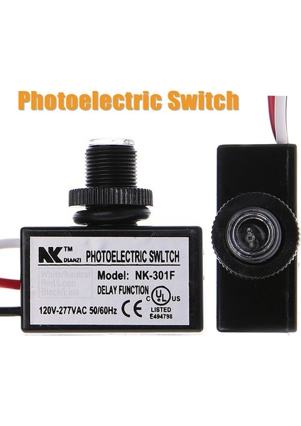NK-301F Işık Kontrol Anahtarı Fotoselli Alacakaranlıktan Şafak Düğmesi Fotoğraf Kontrolü Göz Anahtarı Denetleyici AC80 ~ 277V (Yurt Dışından)