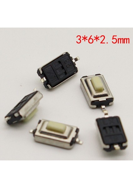 50 Adet/grup Smt 3X6X2.5MM 2pın Dokunsal Inceliğini Basmalı Düğme Anahtarı G73 Kendini Sıfırlama Anlık (Yurt Dışından) fiyatları