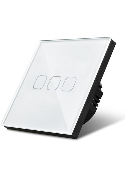 Ab Standardı 1 Gang 2 Gang 3 Gang 1 Yollu Akıllı Dokunmatik Anahtarı 220 Volt Işık Beyaz Siyah Duvar Anahtarı Su Geçirmez Cam Panel (Yurt Dışından) fırsatları