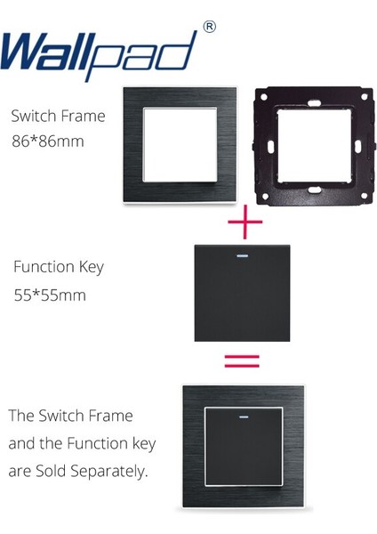 Wallpad L6 Modüler 4 Renk 1 Gang 1 Yollu Geri Dönüş Düğmesi Duvar Işık Güç Anahtarı Dıy Ücretsiz Kombinasyon (Yurt Dışından) modelleri