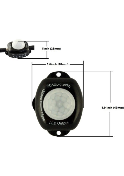 Hareket Sensörlü Işık Anahtarı 5V 12V Pır Hareket Sensörü Dc Hareketi Aktif Zamanlayıcı Otomatik Anahtar LED Şerit Için Açık Kapalı (Yurt Dışından) modelleri