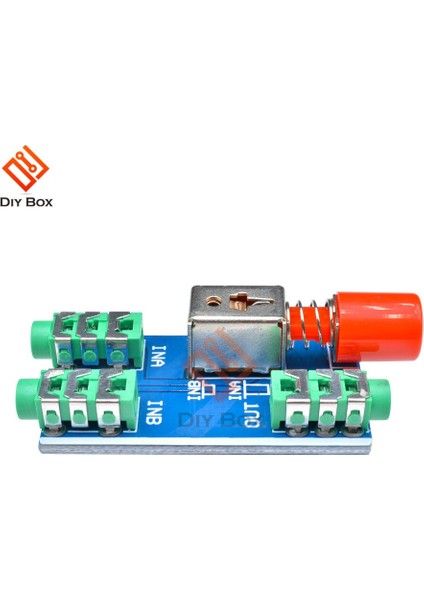 Ses Anahtarlama Kartı 3,5 mm A / B Ses Giriş Bloğu Isteğe Bağlı Çıkış Tipi Seçme Modülü Bir Ses Girişinden Iki Ses Çıkışına (Yurt Dışından) fırsatları