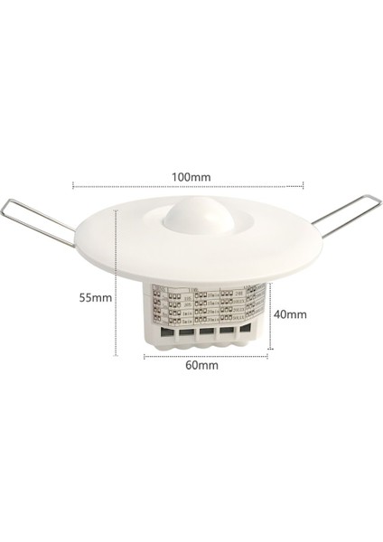 Yüksek Kaliteli Mikrodalga Radar Sensörü 220V-240V Tavan Insan Vücudu Indüksiyon Anahtarı Koyu Kıyafet Gömülü Otomatik Açma Kapama Işıkları Lambalar (Yurt Dışından) fırsatları