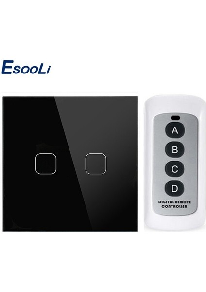 Esooli Ab/ingiltere Standart 1 Gang 2 Gang 3 Gang 1 Yollu Uzaktan Kumanda Dokunmatik Anahtarı Lüks Kristal Cam Normal Dokunmatik Anahtarı (Yurt Dışından) fiyatları