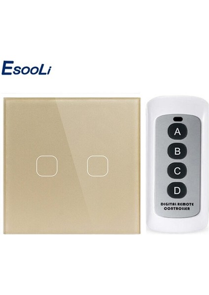 Esooli Ab/ingiltere Standart 1 Gang 2 Gang 3 Gang 1 Yollu Uzaktan Kumanda Dokunmatik Anahtarı Lüks Kristal Cam Normal Dokunmatik Anahtarı (Yurt Dışından) modelleri